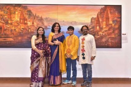 “Sacred India” 17th Solo Show Of Paintings By Renowned Artist Paramesh Paul At Nehru Centre Art Gallery